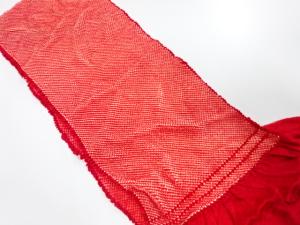 正絹　振袖用　絞り　帯揚げ